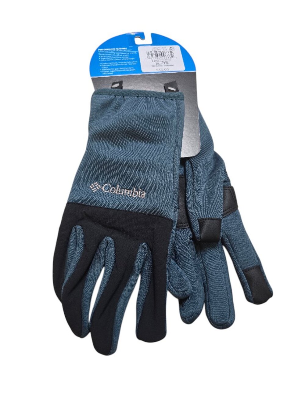 Columbia Women's Arctic Crest Gloves Everblue XL NWT